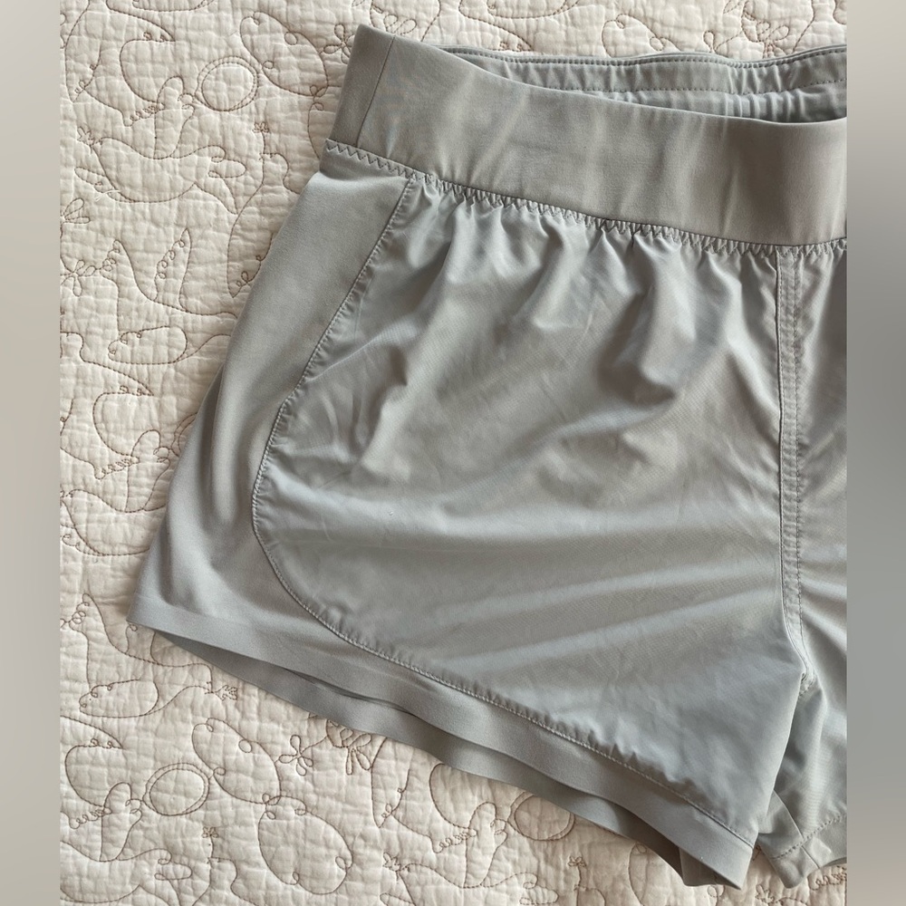 Athleta Light Gray Performance Shorts - image 2